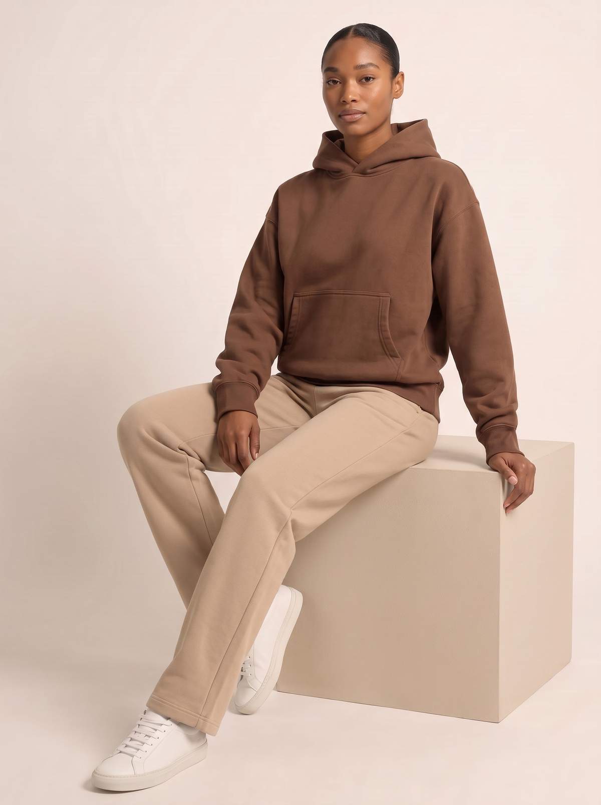 Brun Heavyweight Hoodie